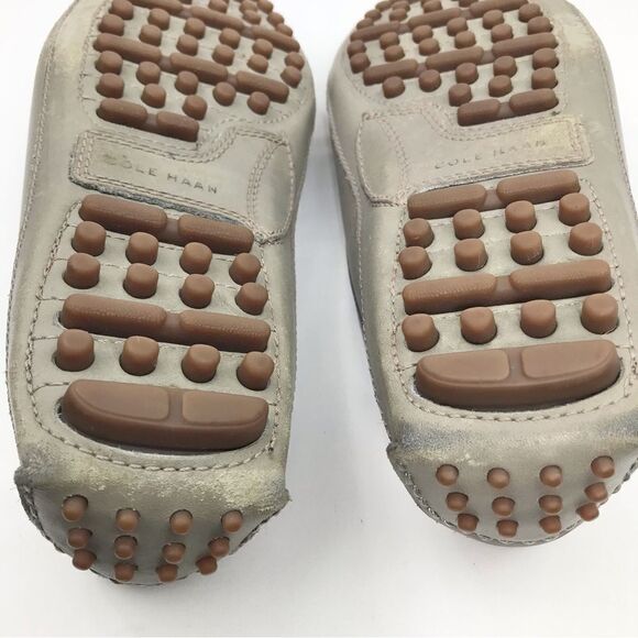 Cole Haan GRANT Canoe Gray Slip On Penny Driving Loafers - Picture 13 of 15